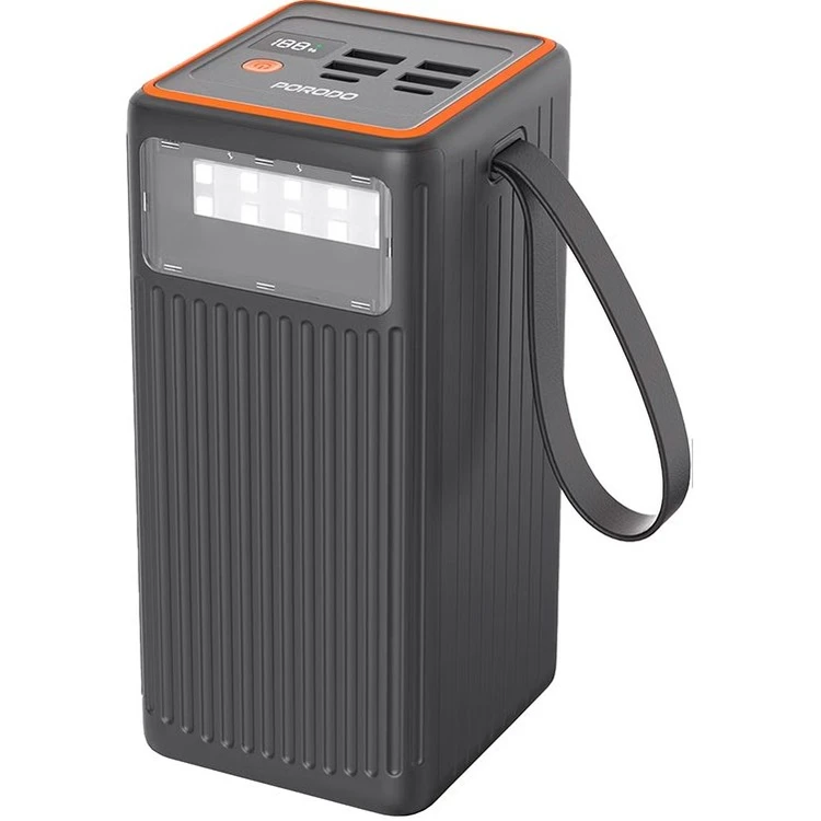 پاوربانک پرودو مدل PBFCH079 ظرفیت ۶۰۰۰۰ میلی‌آمپر ۶۵ وات