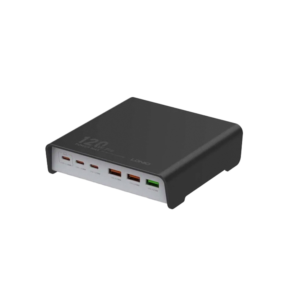 شارژر 6 پورت رومیزی 120 وات ال دینیو Ldnio Q605 120W Hub Charge