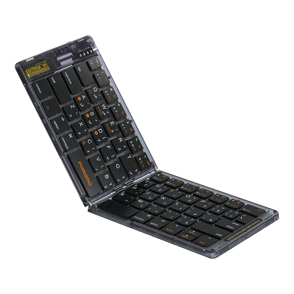 کیبورد بلوتوثی تاشو پرودو مدل Crystal Shell