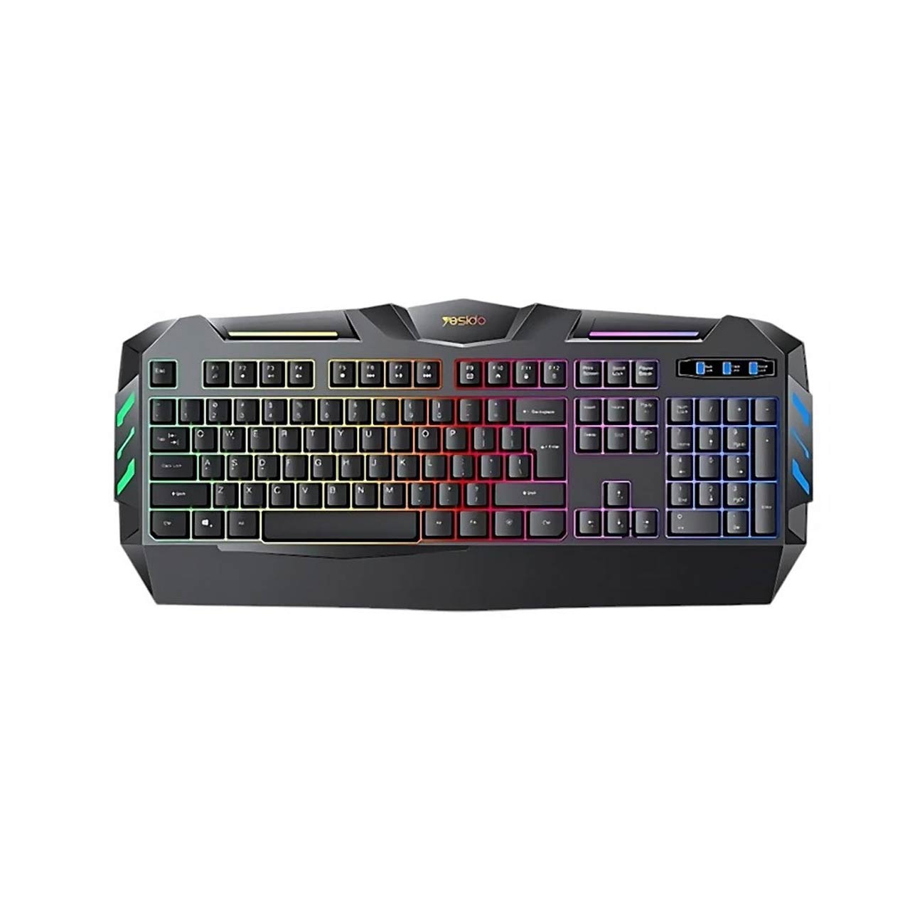کیبورد باسیم گیمینگ Yesido مدل KB21 - مشکی