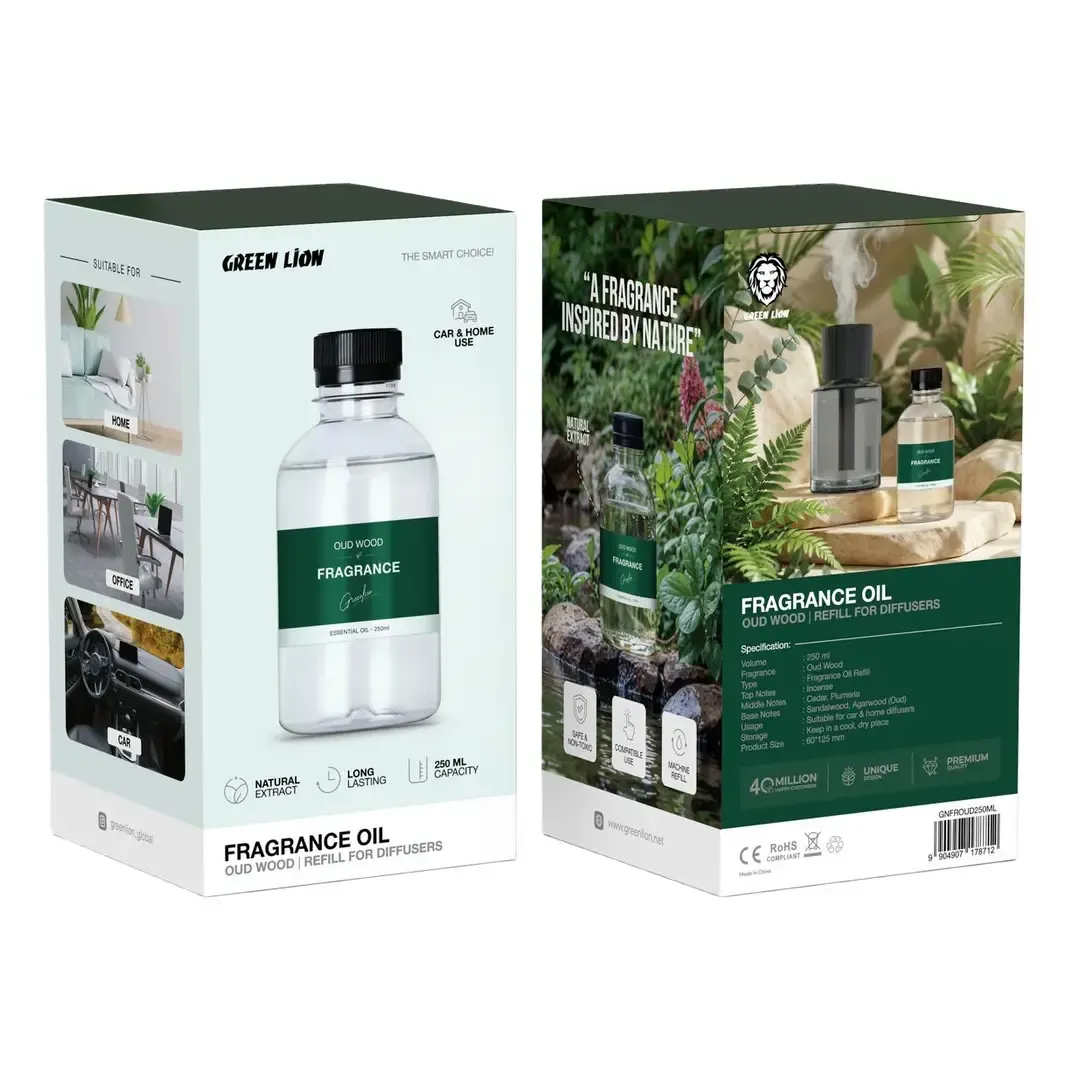 اسانس خوشبو کننده گرین لاین حجم ۲۵۰ میلی‌لیتر با رایحه Oud Wood